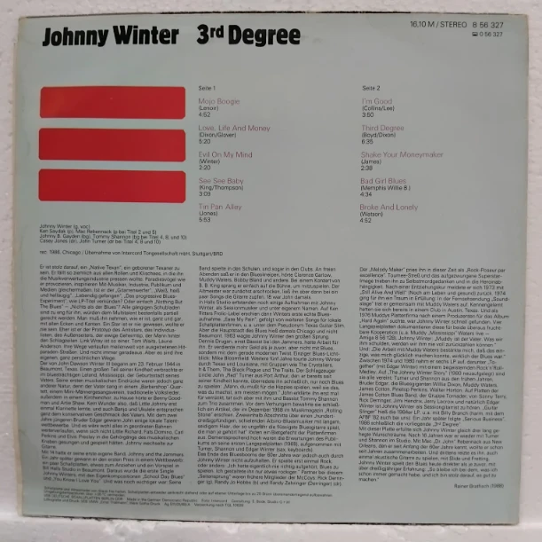Johnny Winter – 3rd Degree - Disc VINIL LP VG+ - imagine 3