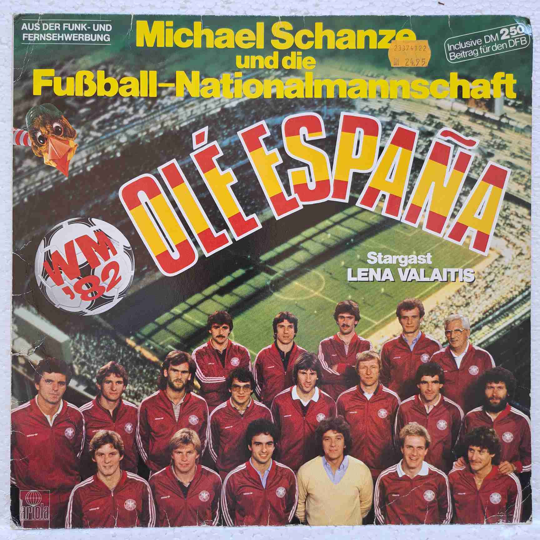 Michael Schanze Und Die Fußball-Nationalmannschaft – Olé España - Disc Vinil LP VG