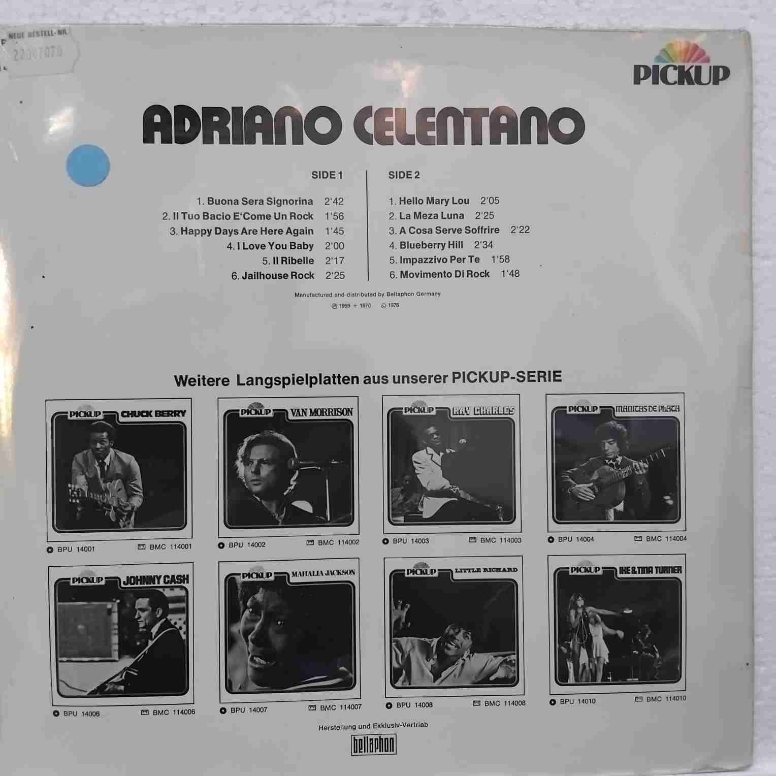 Adriano Celentano – Adriano Celentano - Disc VINIL LP VG (resigilat) - imagine 2