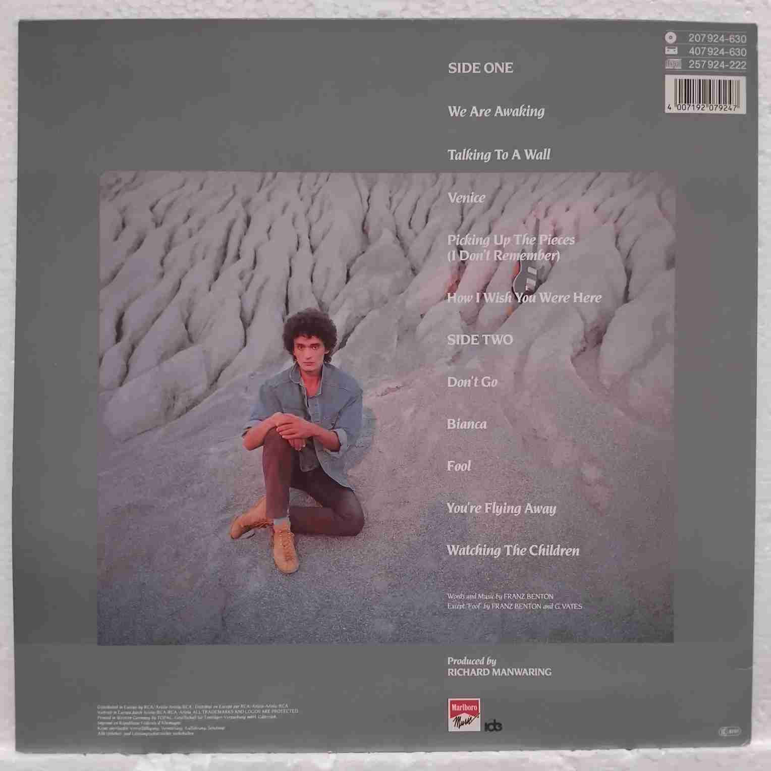 Franz Benton – Talking To A Wall - Disc VINIL LP VG VG+ - imagine 3