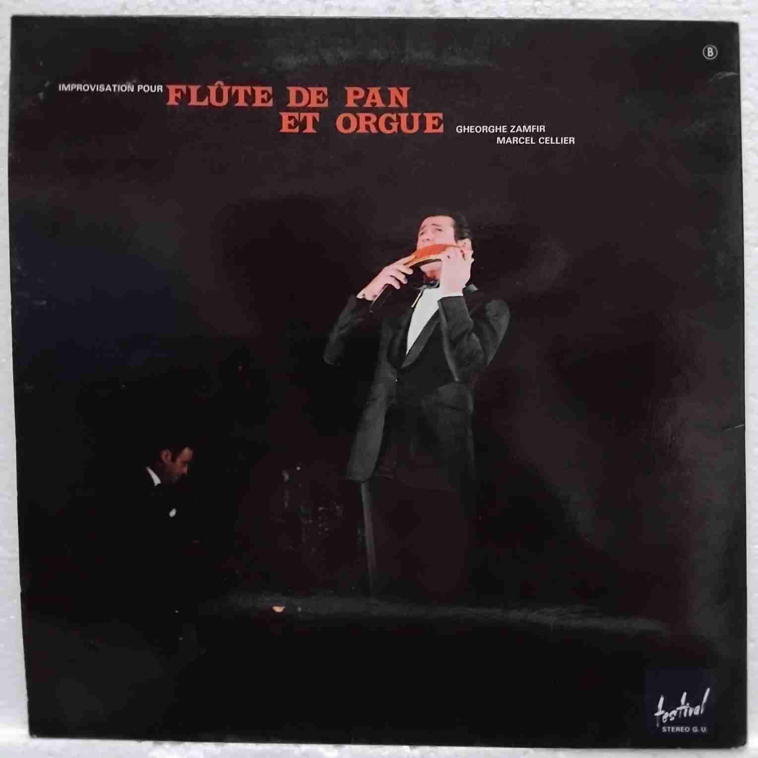 Gheorghe Zamfir - Marcel Cellier – Improvisation Pour Flûte De Pan Et Orgue Vol. 3 - Disc VINIL LP VG