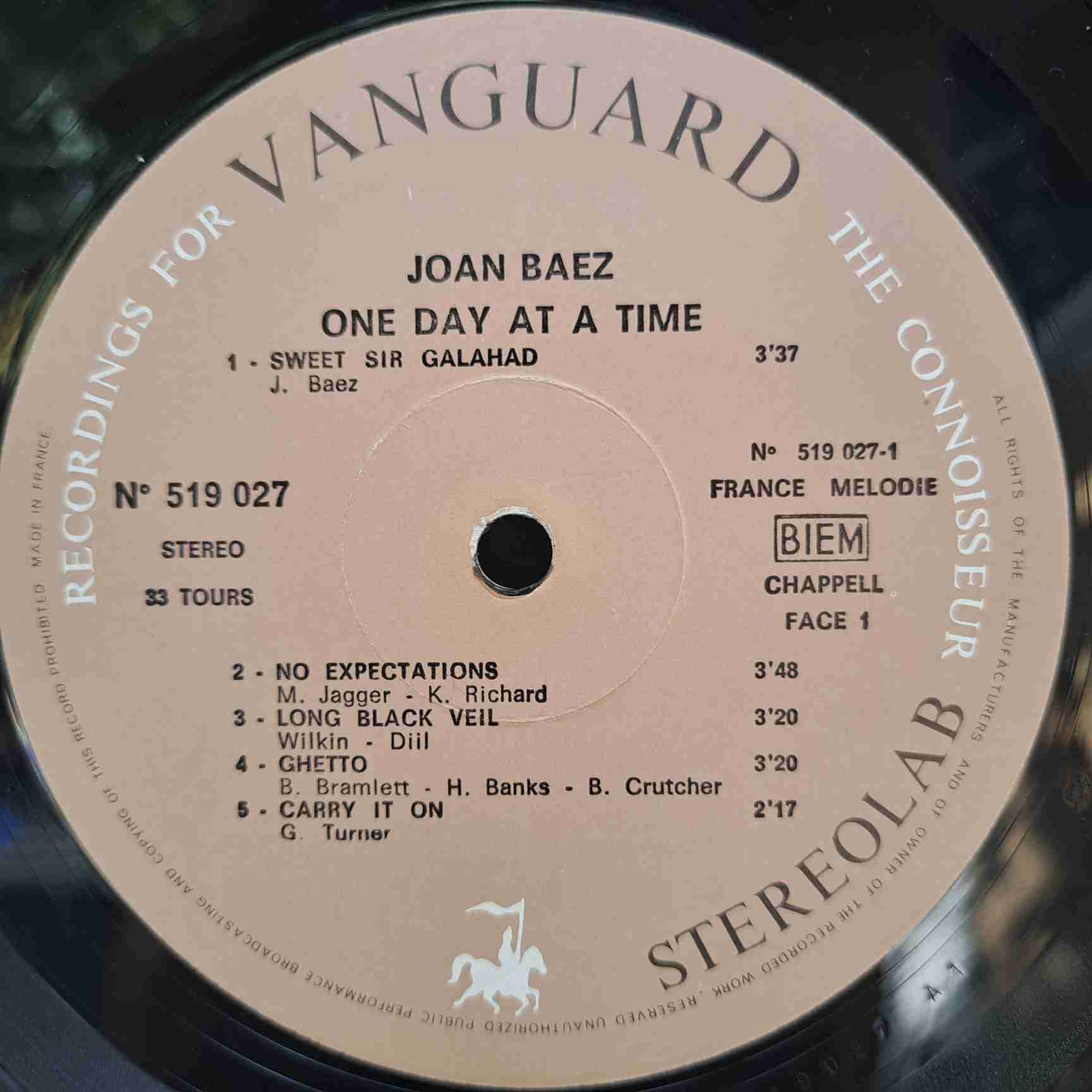 Joan Baez – One Day At A Time - Disc VINIL LP VG+ - imagine 2