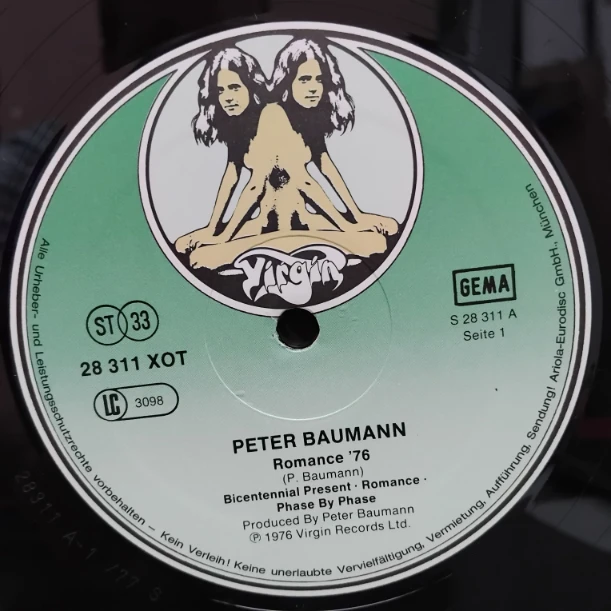 Peter Baumann – Romance 76 - Disc VINIL LP VG VG+ - imagine 2