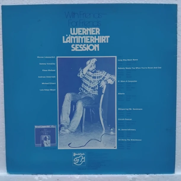 Werner Lämmerhirt Session – With Friends – For Friends - Disc VINIL LP VG VG+ - imagine 3