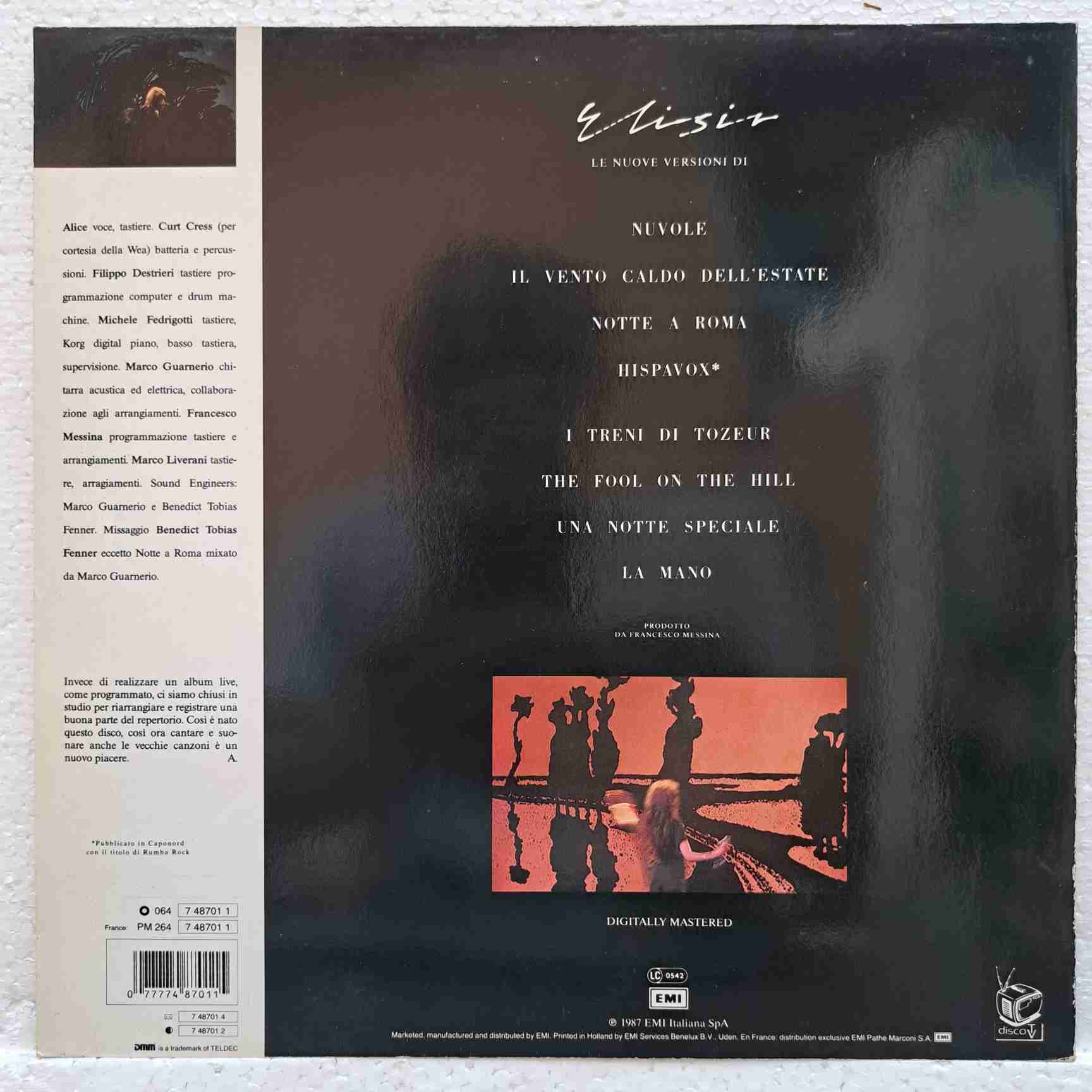 Alice – Elisir – Disc VINIL LP VG - imagine 3