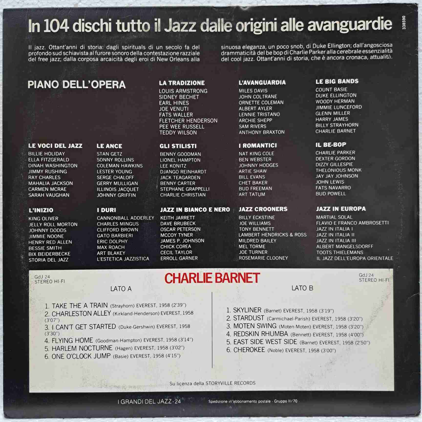 Charlie Barnet – Charlie Barnet – Disc VINIL LP VG+ - imagine 3