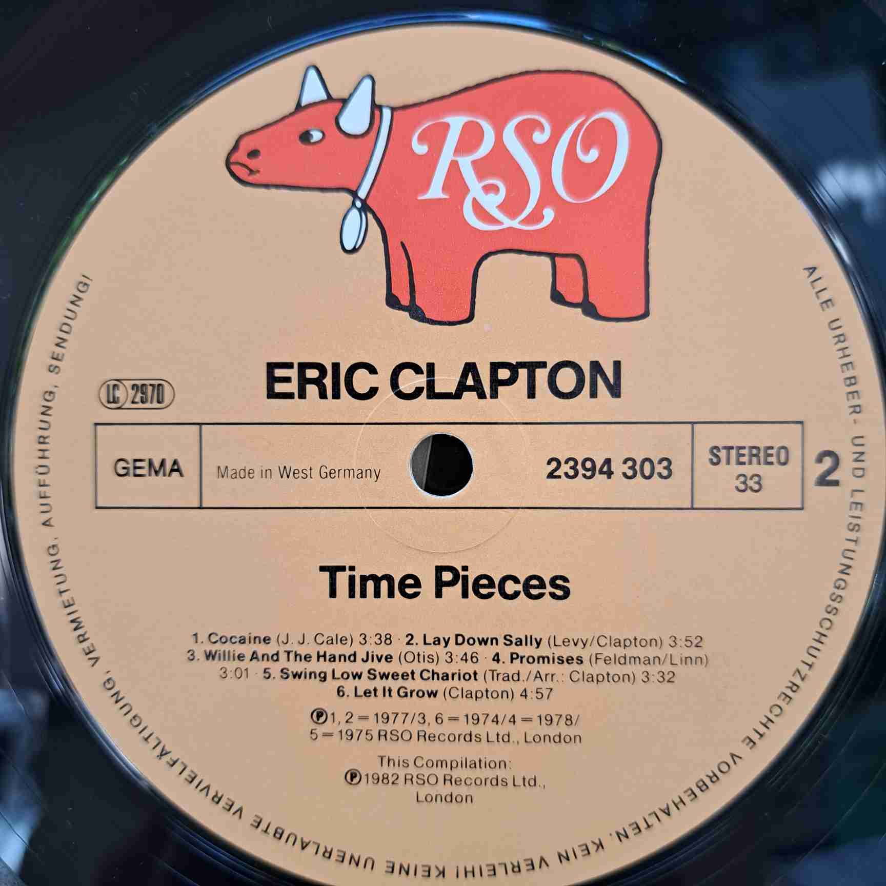 Eric Clapton – Time Pieces - The Best Of Eric Clapton – Disc VINIL LP VG - imagine 2