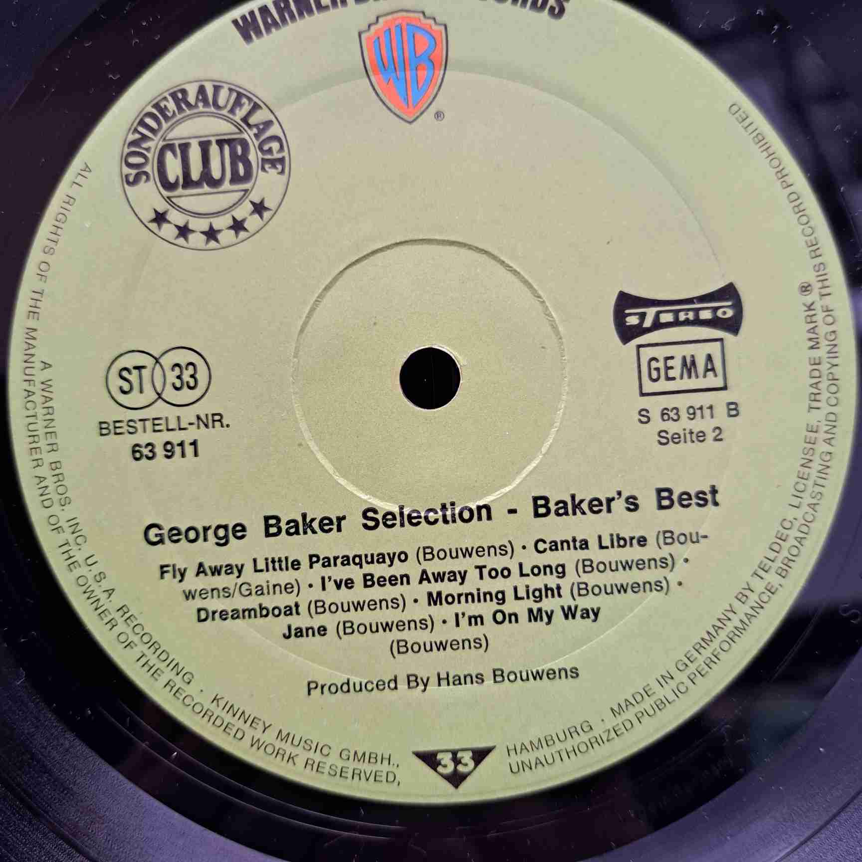George Baker Selection – Baker's Best – Disc VINIL LP VG+ - imagine 2