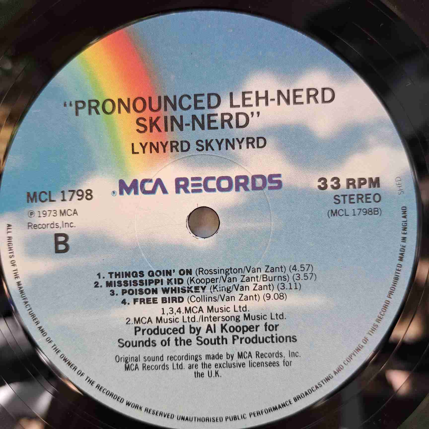 Lynyrd Skynyrd – (Pronounced 'Lĕh-'nérd 'Skin-'nérd) – Disc VINIL LP VG+ UK - imagine 2