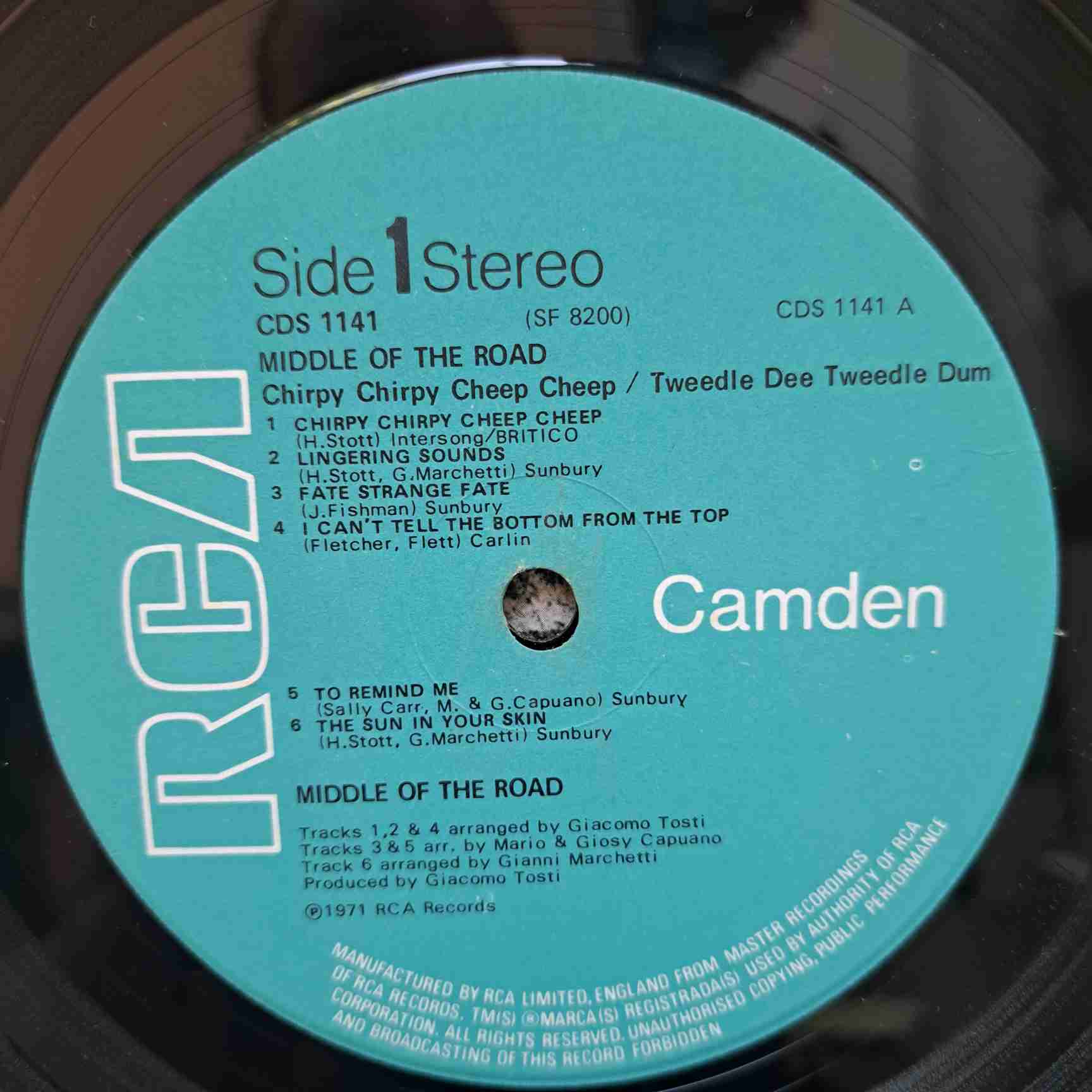 Middle Of The Road – Chirpy Chirpy Cheep Cheep Tweedle Dee, Tweedle Dum And Other Great Hits – Disc VINIL LP VG UK - imagine 2