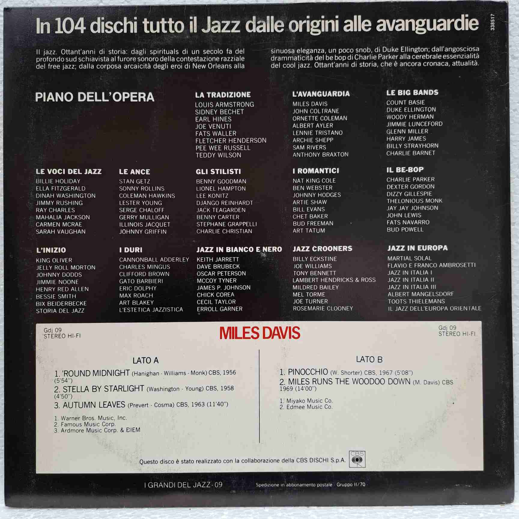 Miles Davis – Miles Davis – Disc VINIL LP VG+ Italy - imagine 3