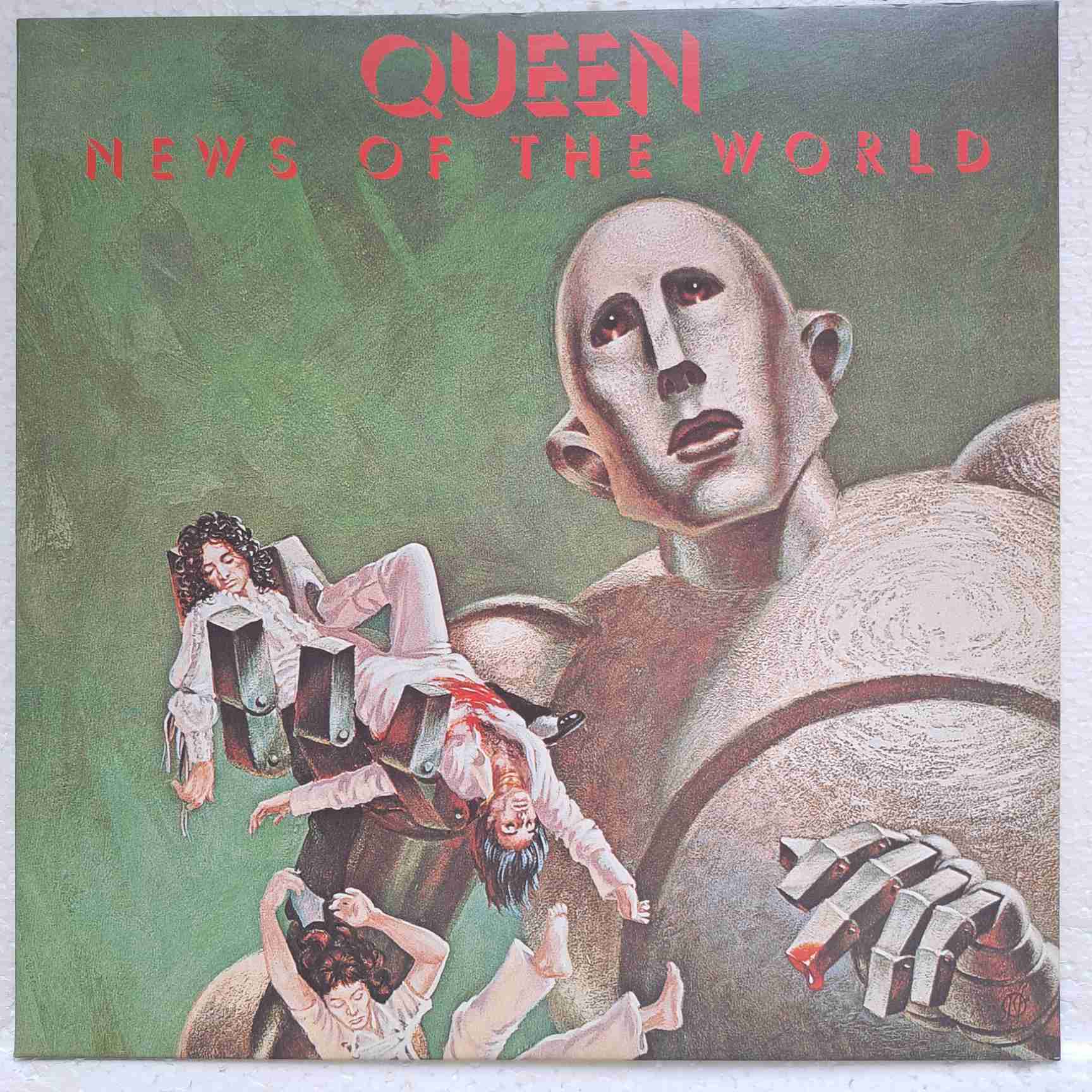 Queen – News Of The World - Disc VINIL LP EX - disc verde