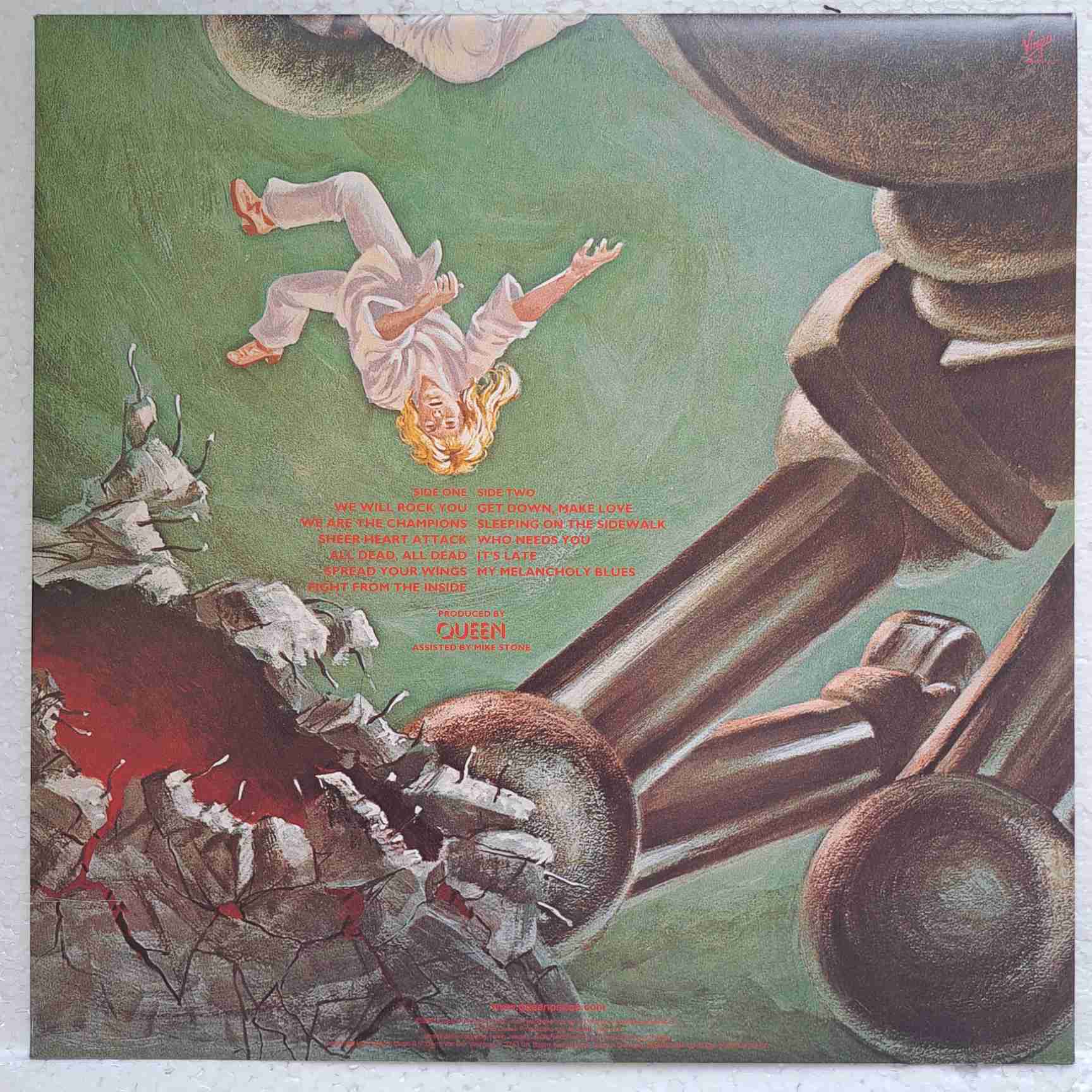 Queen – News Of The World - Disc VINIL LP EX - disc verde - imagine 4