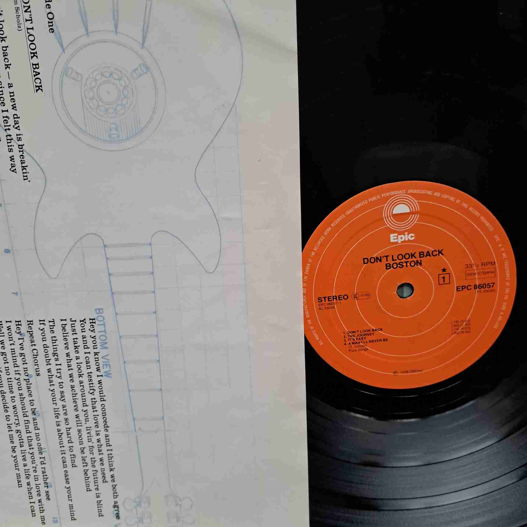 Boston – Don't Look Back - Disc VINIL LP EX - imagine 2