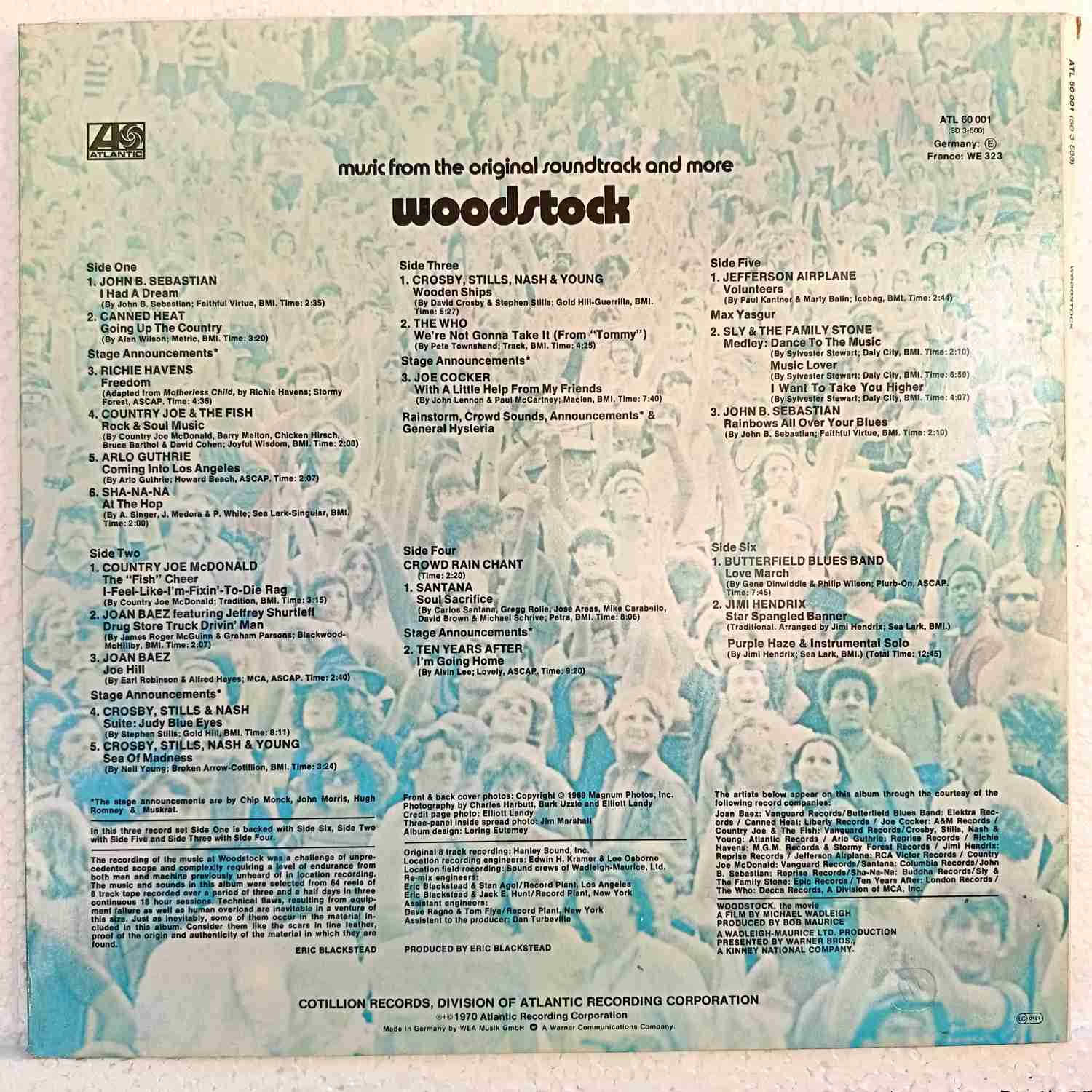 Woodstock - Music From The Original Soundtrack And More - Disc VINIL LP EX - imagine 2
