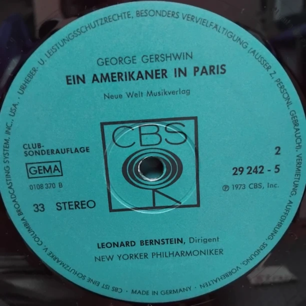 George Gershwin, Leonard Bernstein – Rhapsody In Blue / Ein Amerikaner In Paris - Disc VINIL LP - imagine 2