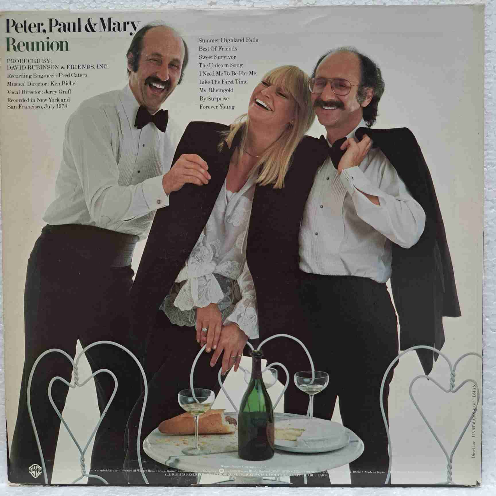 Peter, Paul & Mary – Reunion - Disc VINIL LP VG+ Japan - imagine 3
