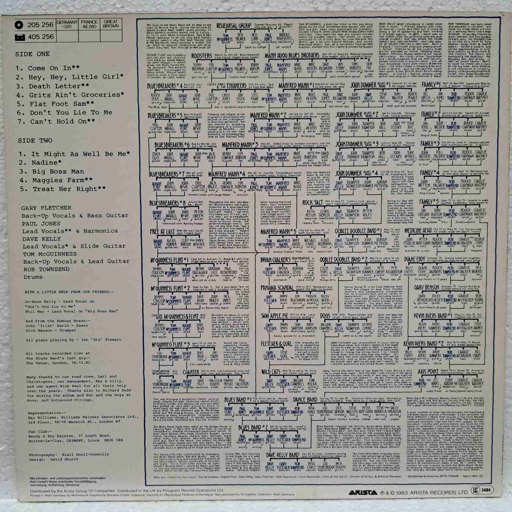 The Blues Band – Bye Bye Blues (The Blues Band Live) - Disc VINIL LP VG+ - imagine 3